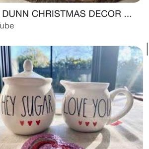 Rae Dunn Hey Sugar and Love You Creamer Set